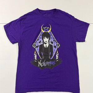 Nevermore Graphic Tee - Purple Short Sleeve Men's Shirt